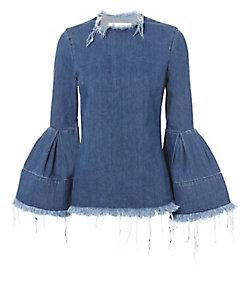 Marques' Almeida Puff-sleeved Denim Top