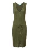 Melissa Odabash Arianna V-neck Mini Dress Green S