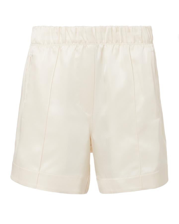 Helmut Lang Silk Ivory Shorts Ivory Zero
