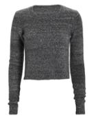 Exclusive For Intermix Intermix Blanche Crop Sweater Charcoal S