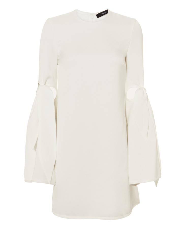 Ellery Thelma Tie Sleeve Mini Dress White 6