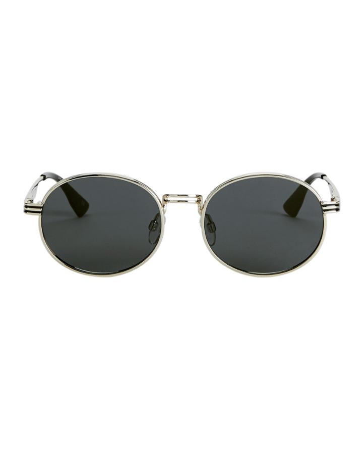 Le Specs Luxe Unpredictable Bright Gold Circle Sunglasses Gold 1size