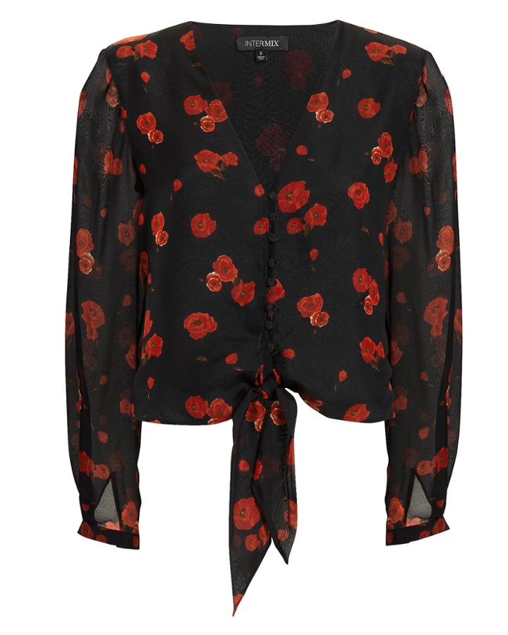 Exclusive For Intermix Intermix Bess Floral Top Multi S