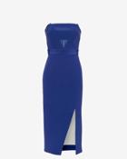 Nicholas Exclusive Strapless Bonded Silk Cut Out Dress