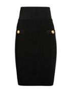 Balmain Two Pocket Skirt Black 38