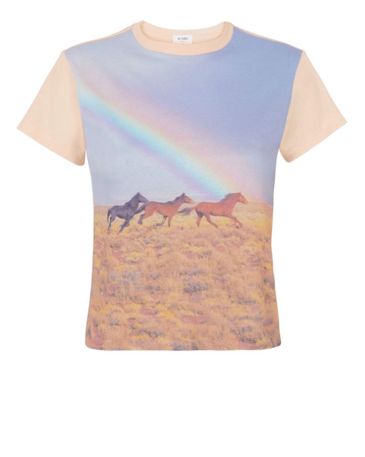 Re/done Equestrian Classic Tee Blush S