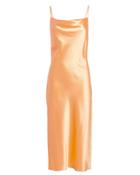 Fleur Du Mal Peach Cowl Neck Slip Dress Peach P