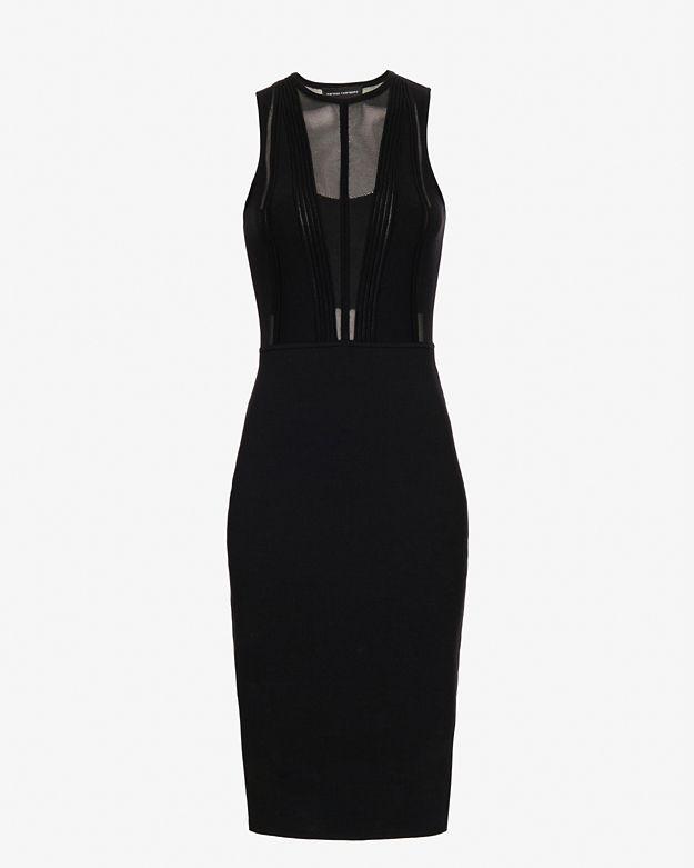 Narciso Rodrguez Linear Ridge Knit Dress