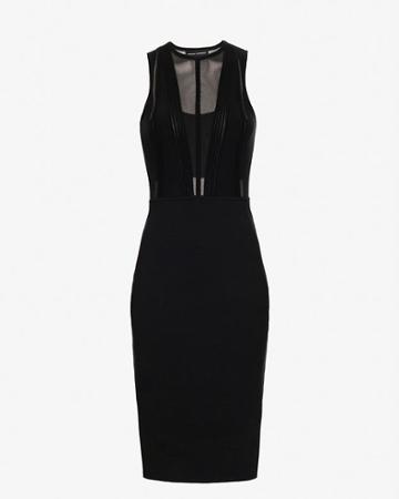 Narciso Rodrguez Linear Ridge Knit Dress