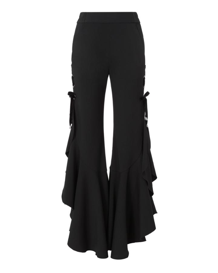Jonathan Simkhai Grommet Ruffle Pants