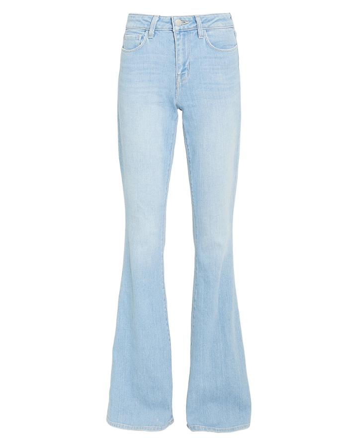 L'agence High-rise Bell Flare Jeans Light Blue Denim 31