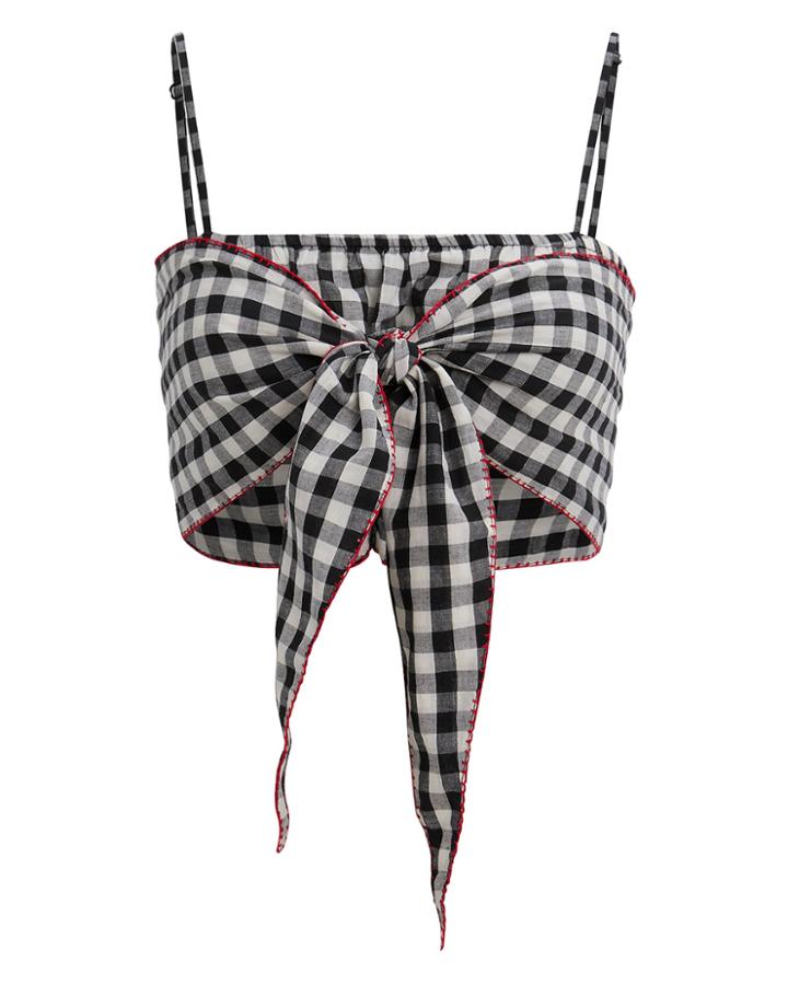 Annak Akari Crop Top Black/white Zero