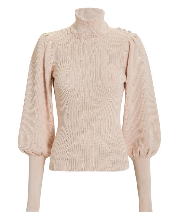 Ulla Johnson Brynn Turtleneck Sweater Blush P