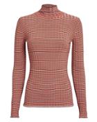 Victoria Victoria Beckham Victoria, Victoria Beckham Striped Knit Turtleneck Red/ivory M