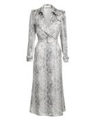 Fleur Du Mal Snakeskin Trench Coat Grey Snakeskin 4