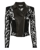 Iro Lace Moto Leather Jacket Black 40