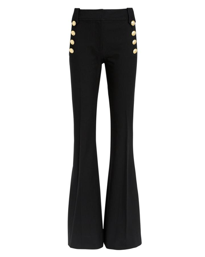 Derek Lam 10 Crosby Robertson Flare Trousers Black 00