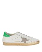 Golden Goose Superstar And Gold Glitter Sneakers