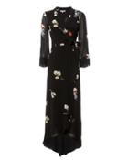 Ganni Lorita Wrap Dress Black 34