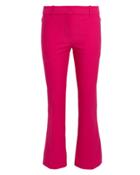 Derek Lam 10 Crosby Pink Crop Flare Trousers Hot Pink 2