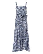 Veronica Beard Marena Floral Dress Blue-med 2