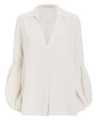 Silvia Tcherassi Cornetta Silk Blouse Ivory M