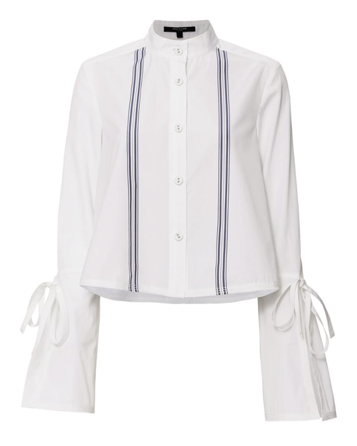 &quot;derek Lam Self-tie Cuff Poplin Shirt&quot;