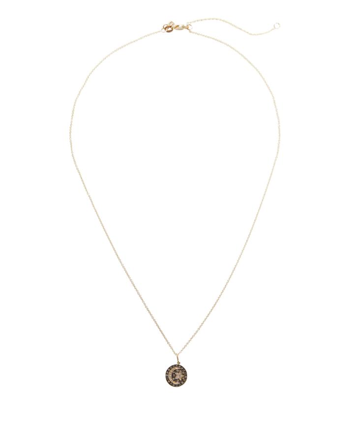 Sydney Evan Celestial Medallion Necklace Gold 1size