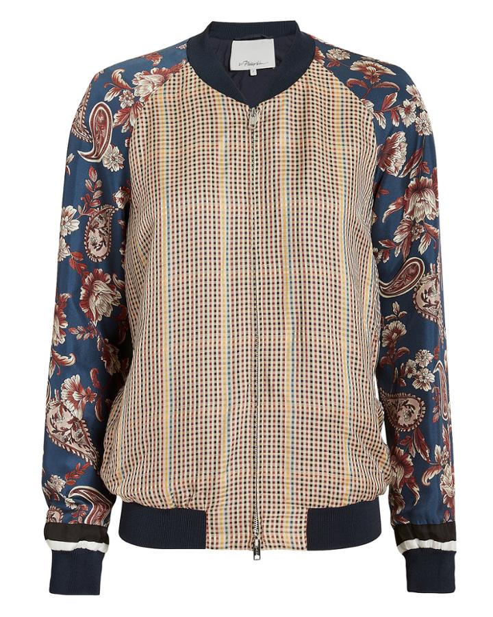 3.1 Phillip Lim Souvenir Bomber Jacket Multi Zero