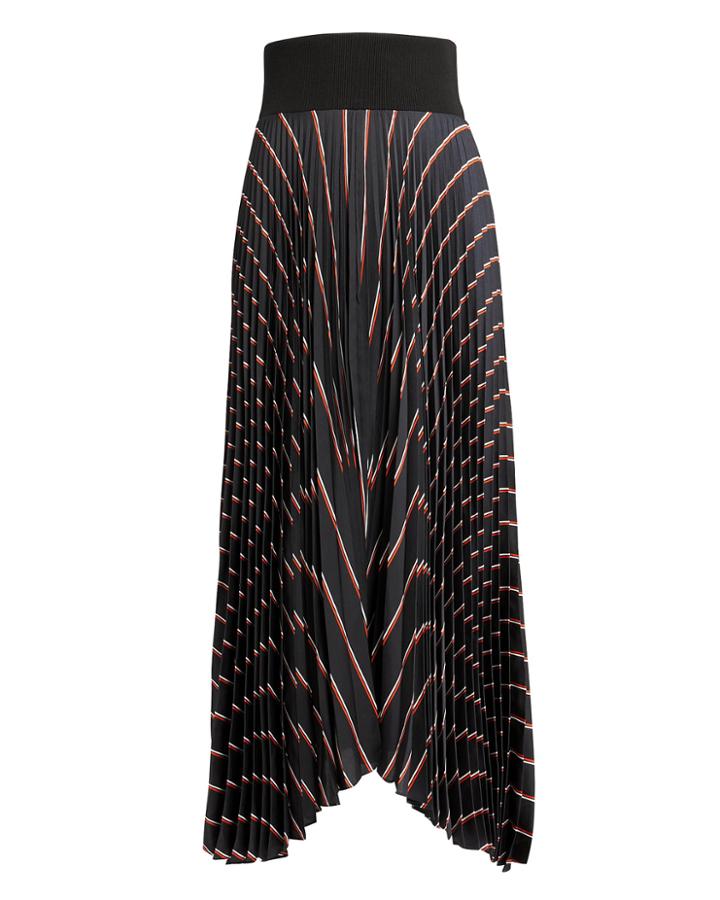 Alc A.l.c. Henry Skirt Navy/black/stripe 10