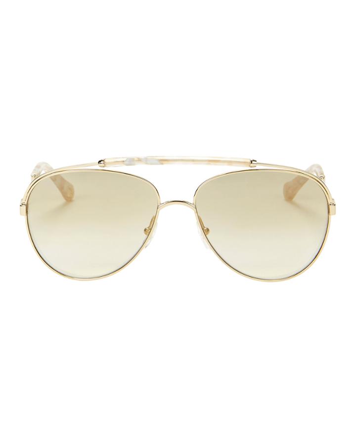 Chloe Chlo Reece Marble Aviator Gold 1size
