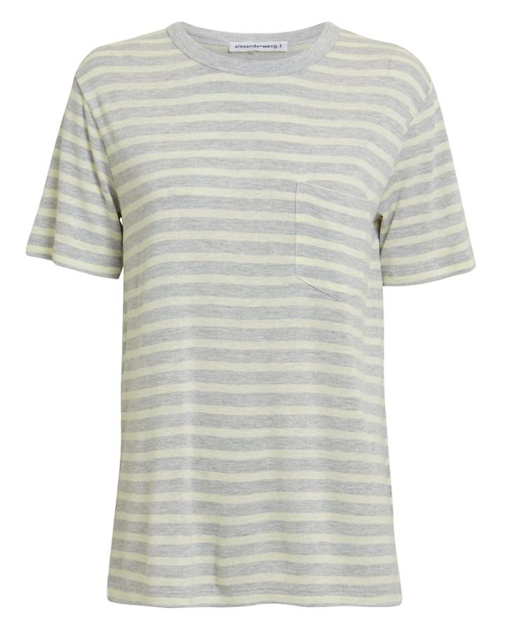 Alexanderwang.t Striped T-shirt Grey/cream L