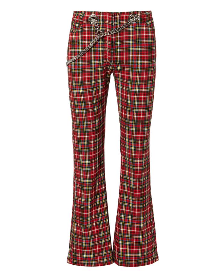 Miaou Morgan Plaid Flare Pants Multi 24