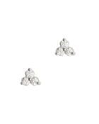 Adina Reyter Diamond Triple Cluster Stud Earrings Gold 2 1size