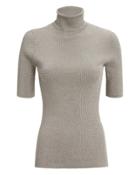 3.1 Phillip Lim Lurex Turtleneck Top Silver P
