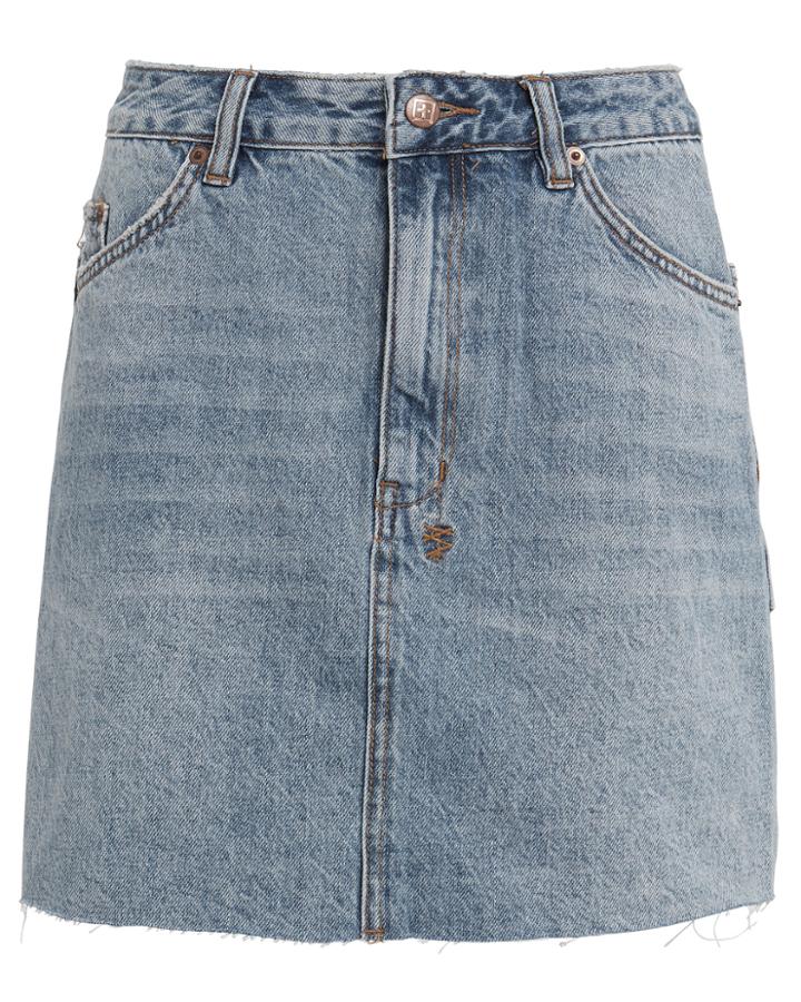 Ksubi Hi Line Denim Skirt Medium Wash Denim 30