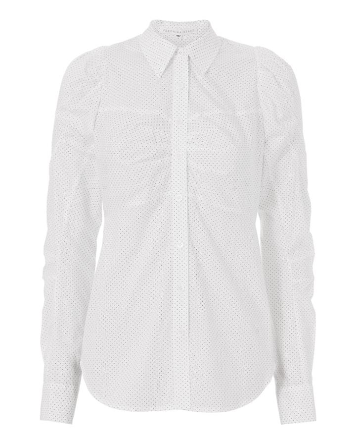 Veronica Beard Candice Pouf Sleeve Top