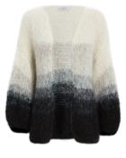 Maiami Gradient Big Cardigan Grey/black M/l