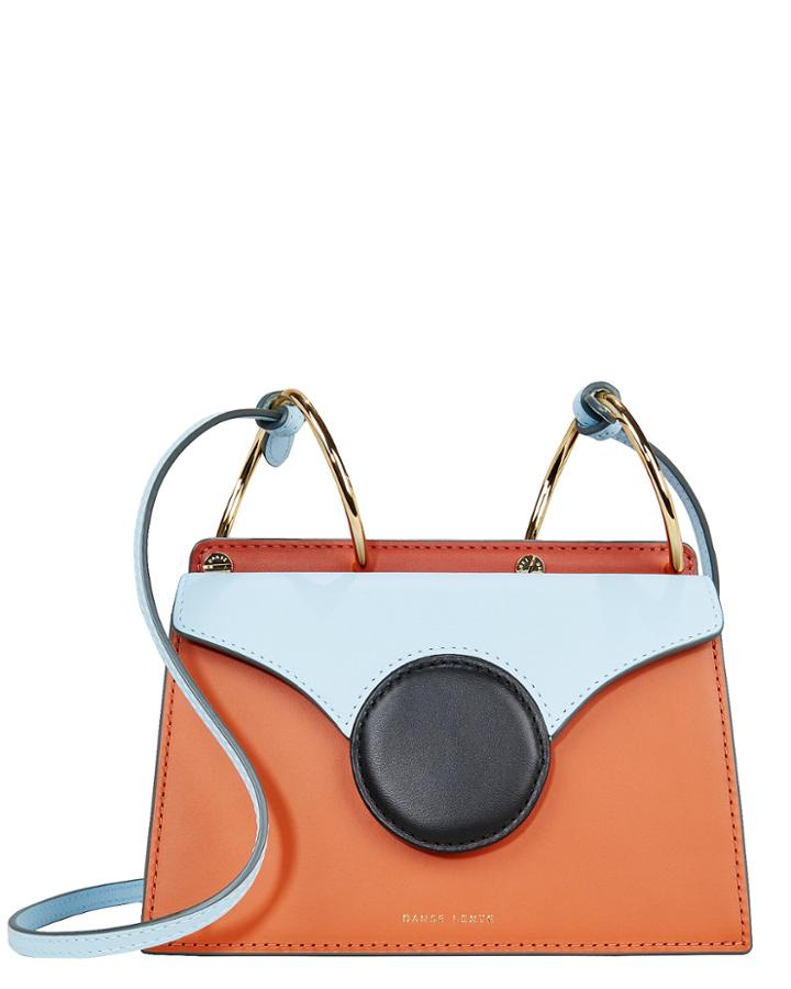 Danse Lente Mini Phoebe Crossbody Bag Orange/blue Leather 1size