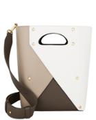 Yuzefi Pablo Cutout Handle Bucket Bag White/beige/brown 1size