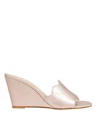 Maryam Nassir Zadeh Wave Strap Wedges Rose Gold 37.5