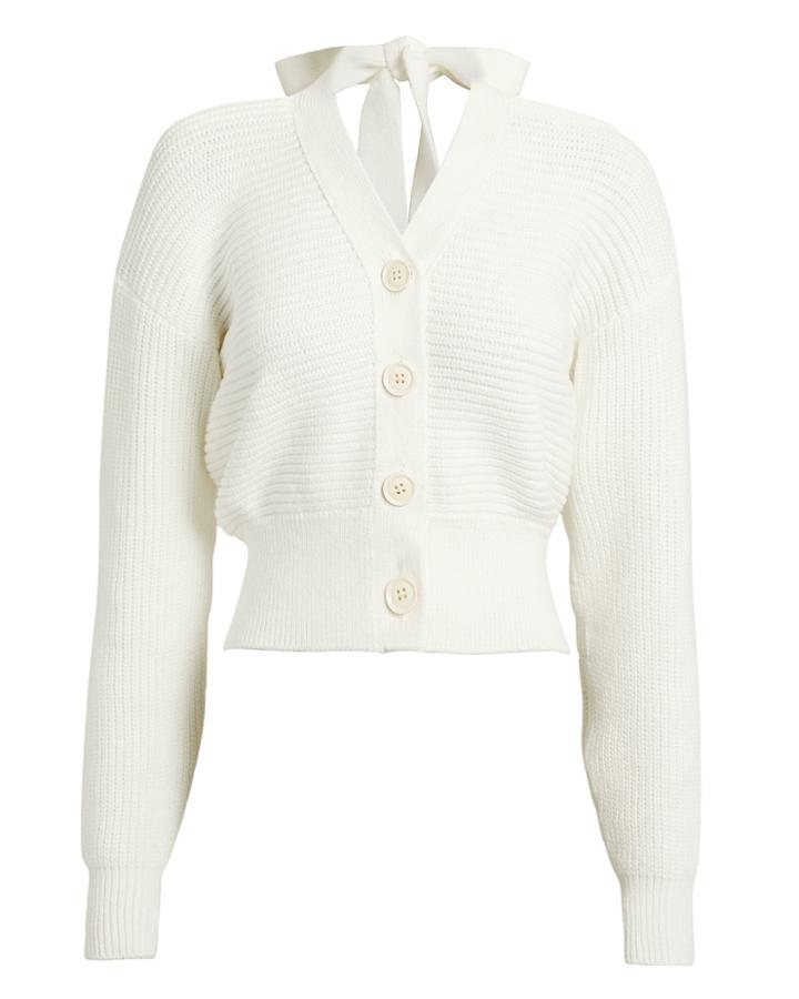 Adeam Halter Cardigan Ivory P
