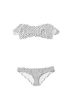 Lisa Marie Fernandez Natalie Flounce Polka Bikini