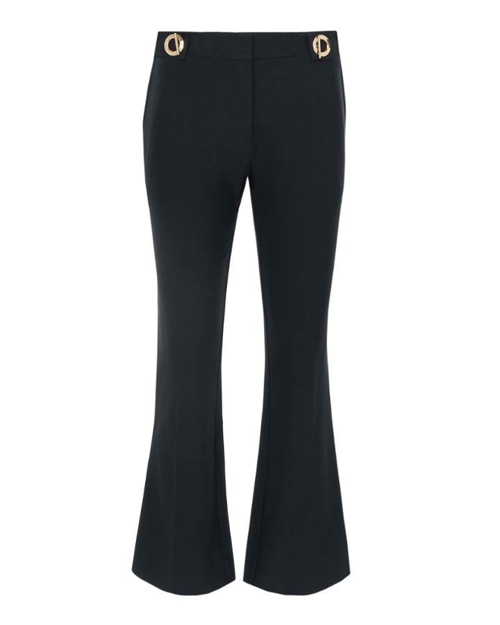 Derek Lam 10 Crosby Grommet Detail Crop Trousers Navy 6
