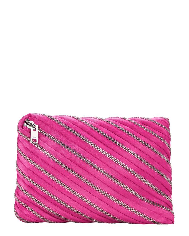 Alexander Wang Unzip Hot Pink Clutch Pink 1size