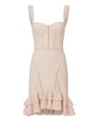 Jonathan Simkhai Seersucker Bustier Mini Dress Pink 6