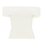 Michelle Mason Off Shoulder Top White P