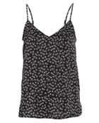 Equipment Femme Layla Crepe Floral Camisole Black/floral P