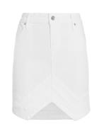 Rta Tempest Denim Mini Skirt White 28