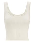 3.1 Phillip Lim Ribbed Cropped Tank Ivory P